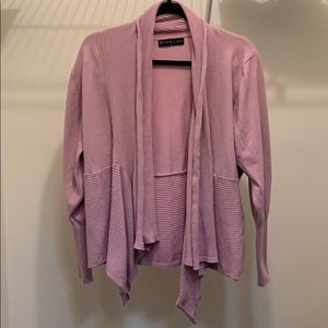 Plus Size Pink Waterfall Cardigan- FTF